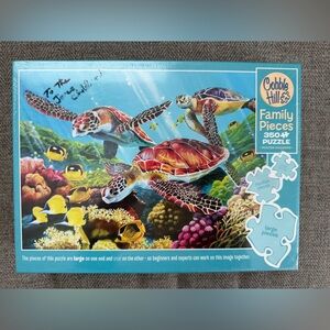 Cobble Hill Sea Turtle Puzzle - 350 Pieces - Multicolor